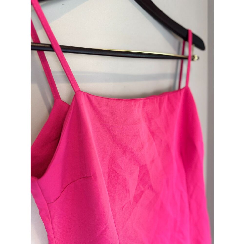 Dorothy Perkins Size 10 Hot Pink Mini Dress Made in Italy Date Night Party